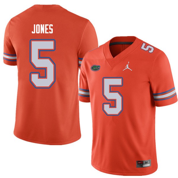 Jordan Brand Men #5 Emory Jones Florida Gators College Football Jerseys Orange